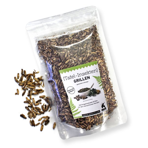 Snack-Insects GRILLEN - 100g Pack Insekten zum Kochen ►