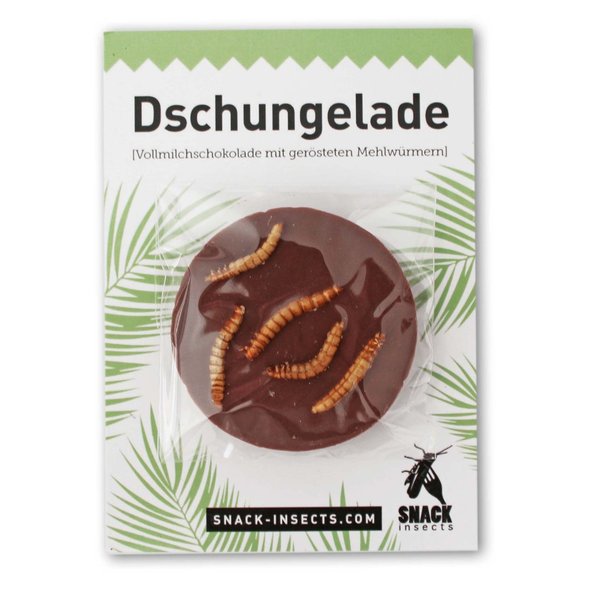 DSCHUNGELADE Vollmilch Taler 10 Gramm - Insektenschokolade ►