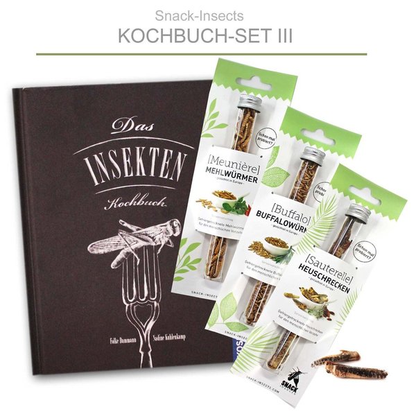 INSEKTEN-KOCHBUCH SET II - Insektenkochbuch + Insekten-Röhrchen zum Kochen ►