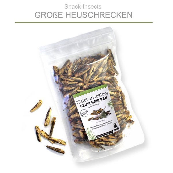 Snack-Insects HEUSCHRECKEN - 100 Gramm Großgebinde ►