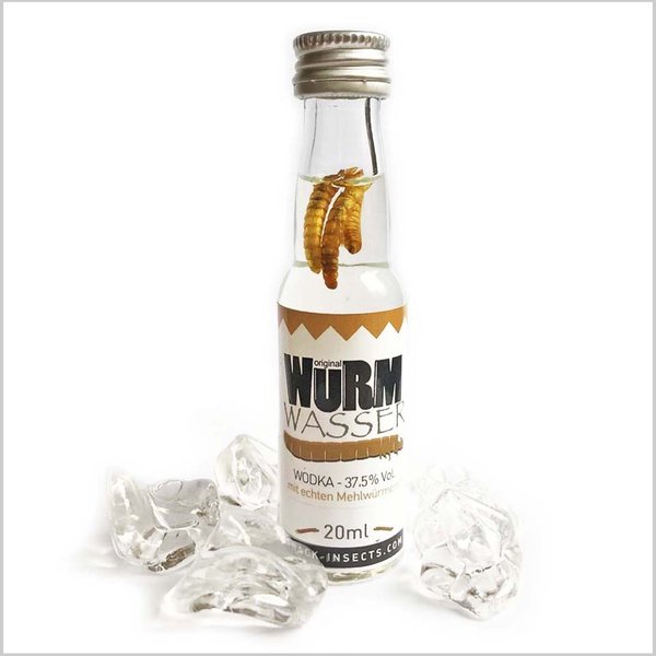 WurmWasser Wodka mit Mehlwürmern - Snack-Insects Blog