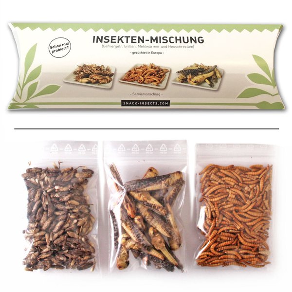 Snack-Insects INSEKTENMISCHUNG - 25 Gramm Box ►