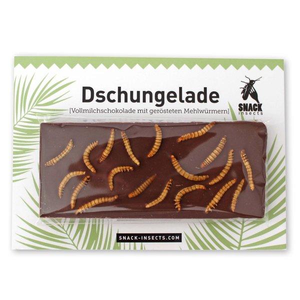 DSCHUNGELADE 50 Gramm Tafel - Snack-Insects Insekten Schokolade ►