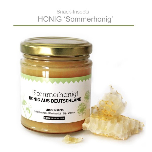 SOMMERHONIG 250g - Snack-Insects Honig aus Deutschland ►